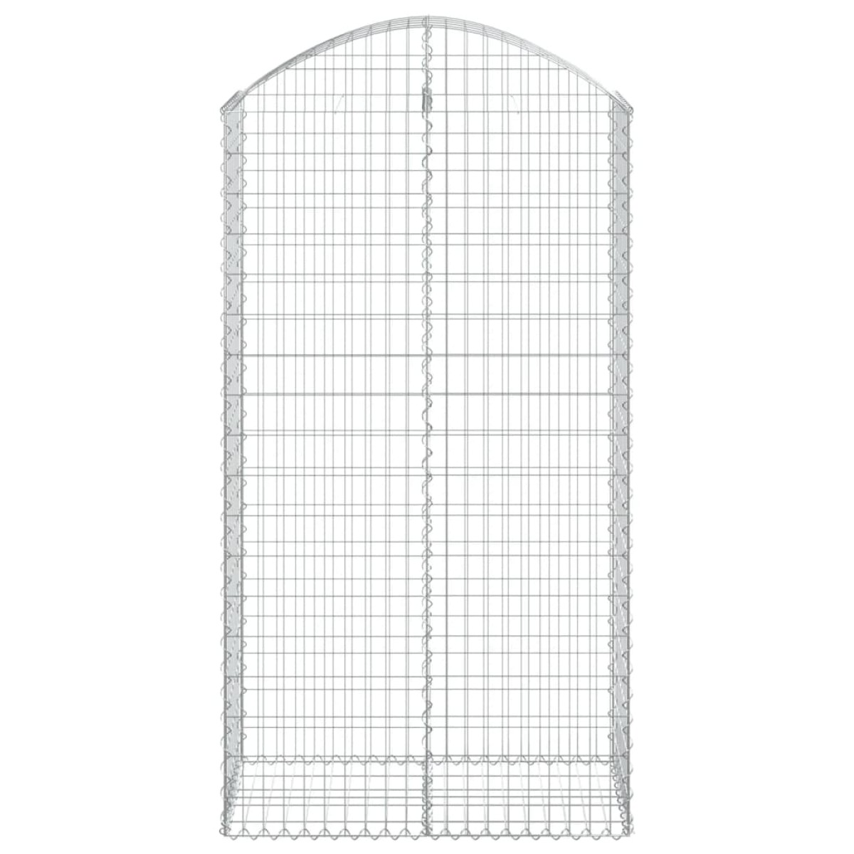 vidaXL Συρματοκιβώτιο Τοξωτό 100x50x180/200εκ. από Γαλβανισμένο Χάλυβα