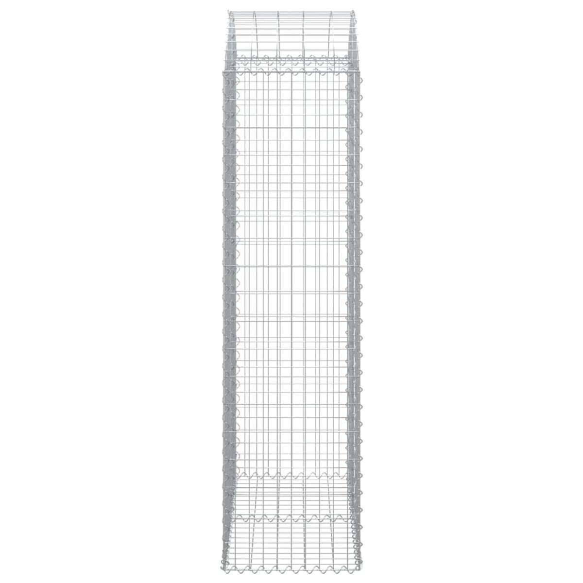 vidaXL Συρματοκιβώτιο Τοξωτό 100x50x180/200εκ. από Γαλβανισμένο Χάλυβα