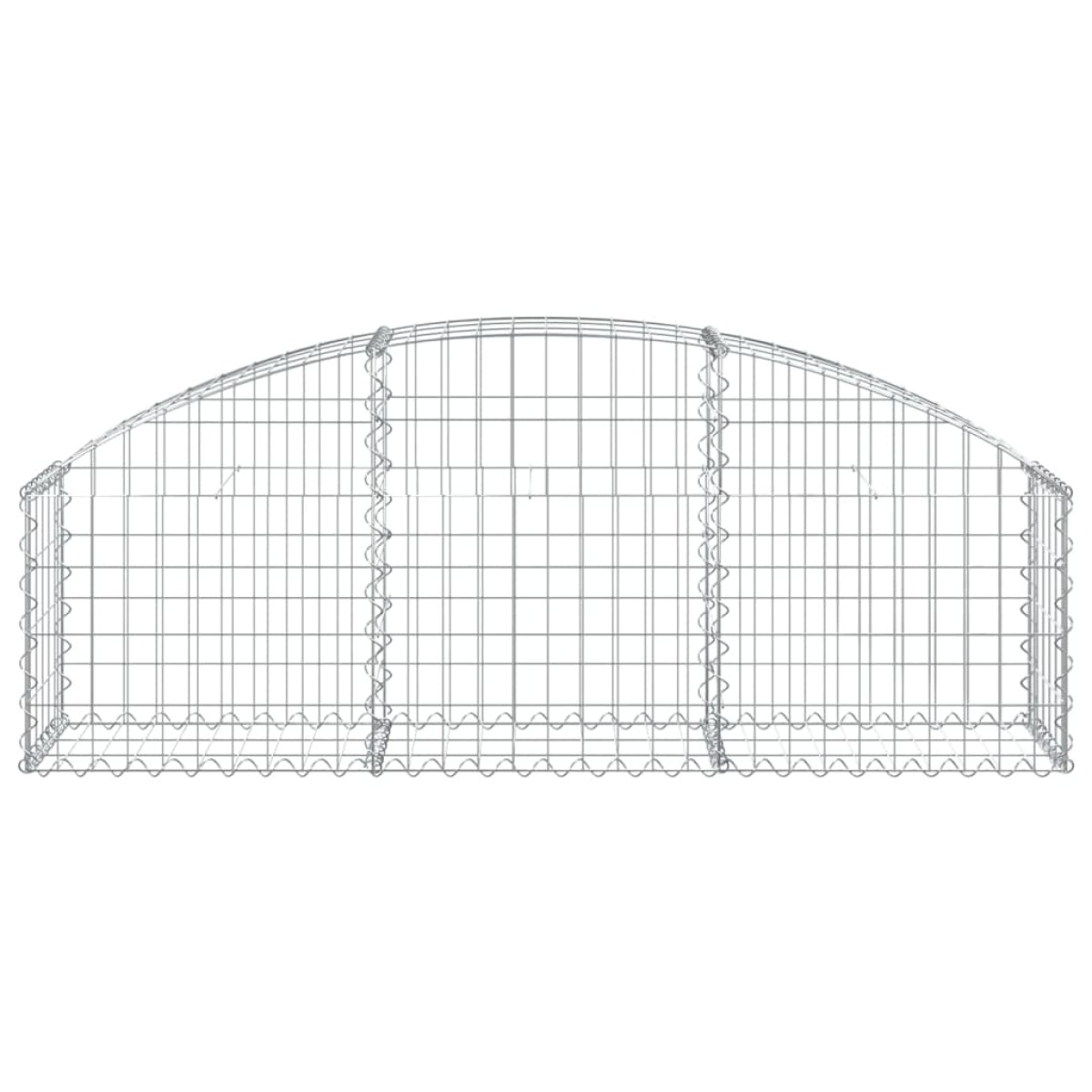 vidaXL Συρματοκιβώτιο Τοξωτό 150x30x40/60εκ. από Γαλβανισμένο Χάλυβα