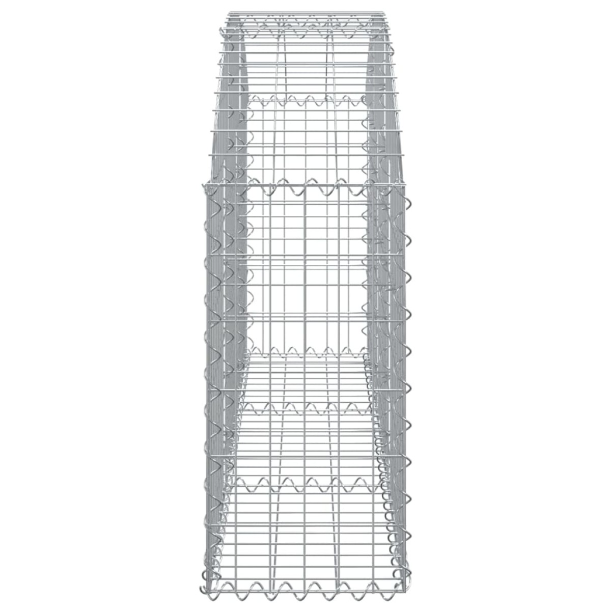 vidaXL Συρματοκιβώτιο Τοξωτό 150x30x60/80εκ. από Γαλβανισμένο Χάλυβα