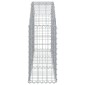 vidaXL Συρματοκιβώτιο Τοξωτό 150x30x60/80εκ. από Γαλβανισμένο Χάλυβα