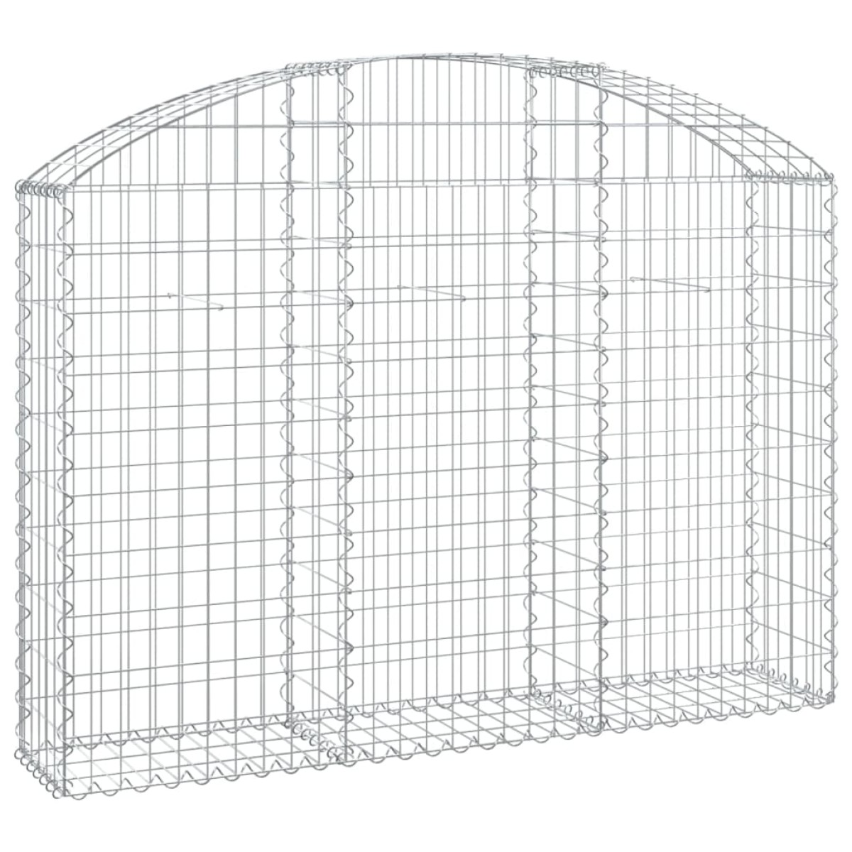 vidaXL Συρματοκιβώτιο Τοξωτό 150x30x100/120εκ. από Γαλβανισμένο Χάλυβα