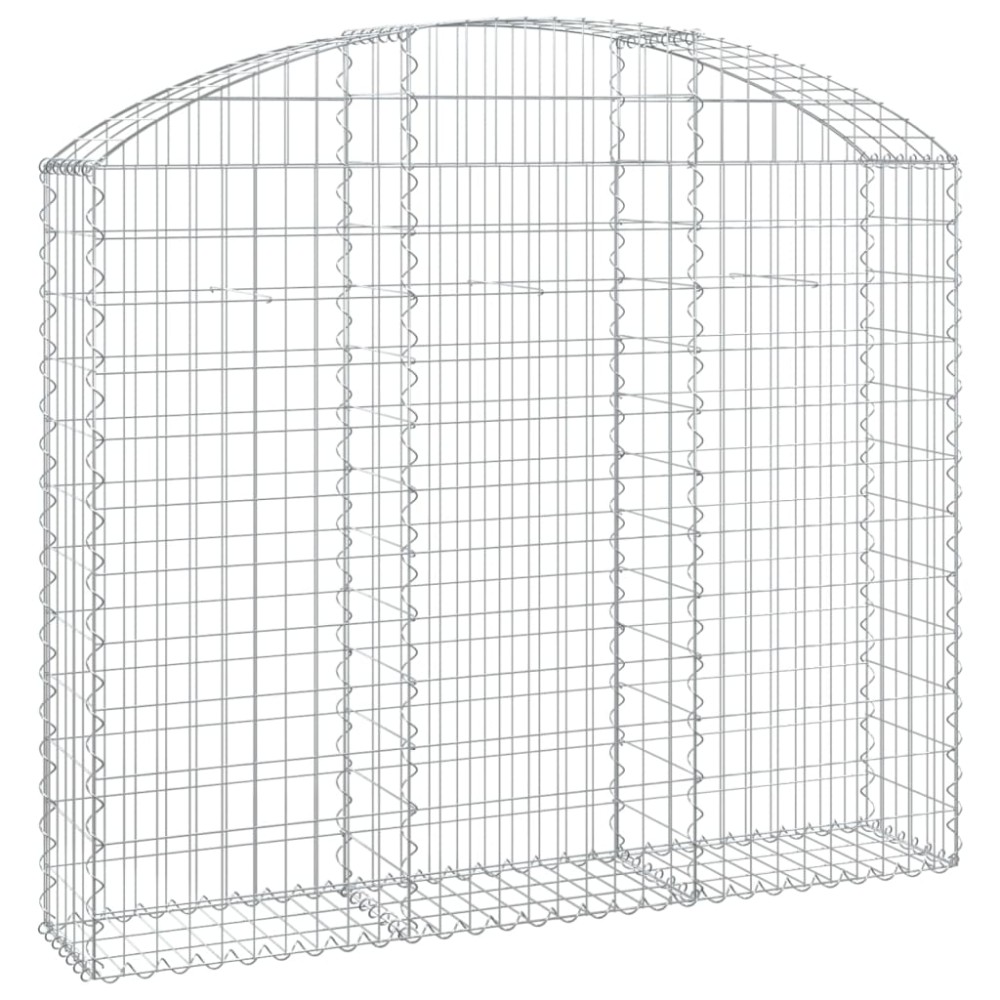 vidaXL Συρματοκιβώτιο Τοξωτό 150x30x120/140εκ. από Γαλβανισμένο Χάλυβα