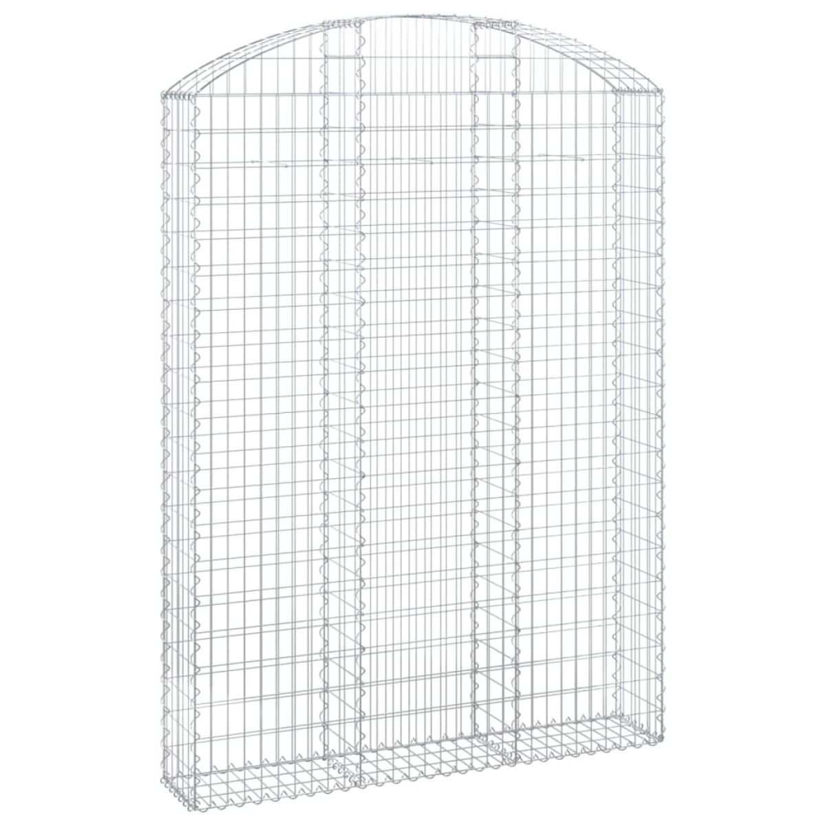 vidaXL Συρματοκιβώτιο Τοξωτό 150x30x200/220εκ. από Γαλβανισμένο Χάλυβα