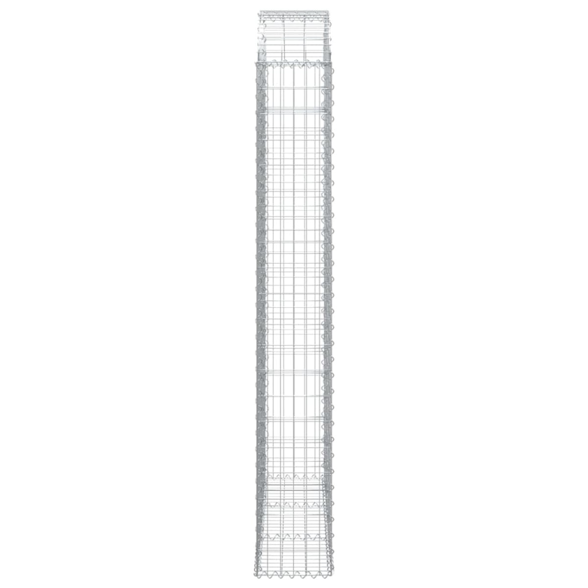 vidaXL Συρματοκιβώτιο Τοξωτό 150x30x200/220εκ. από Γαλβανισμένο Χάλυβα