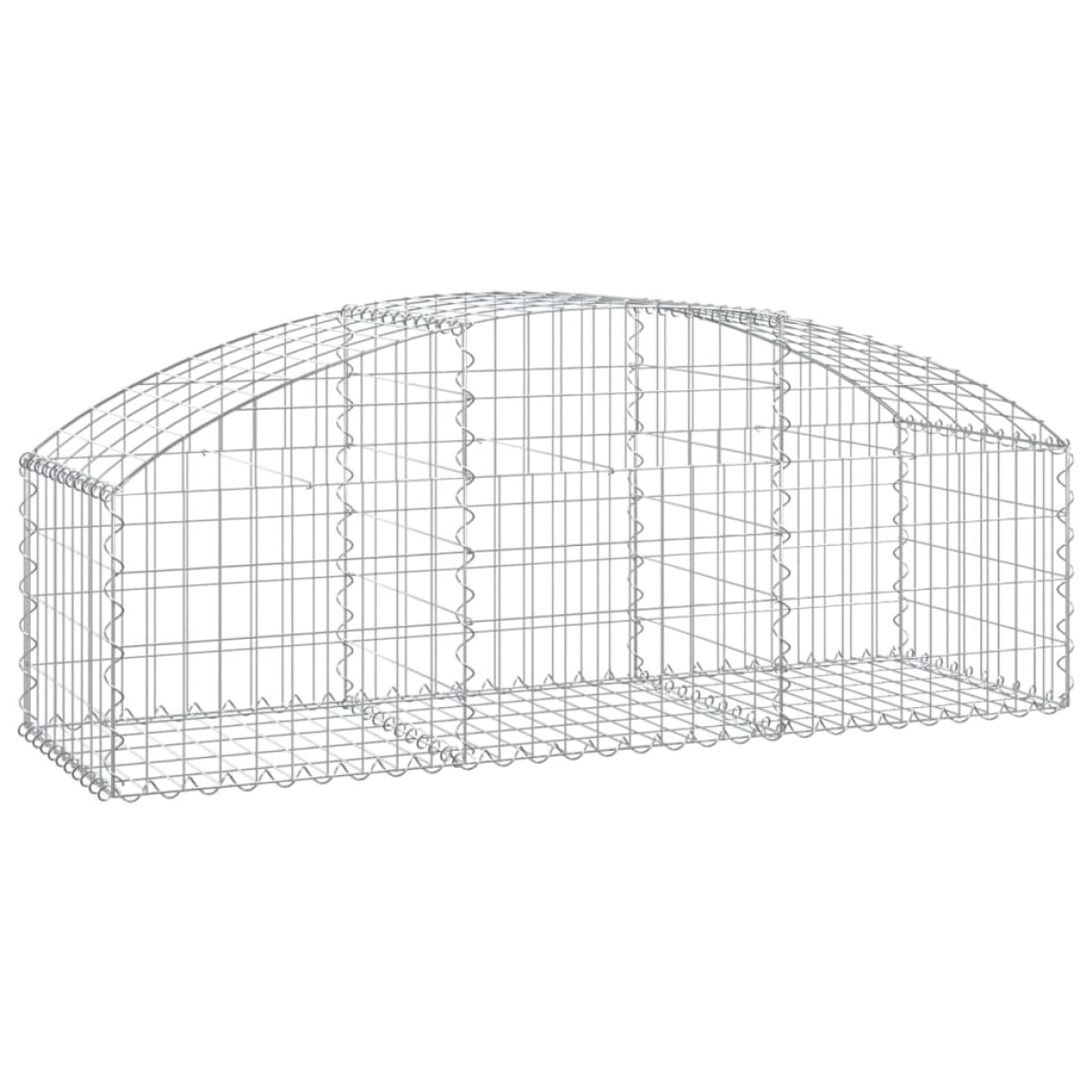 vidaXL Συρματοκιβώτιο Τοξωτό 150x50x40/60εκ. από Γαλβανισμένο Χάλυβα