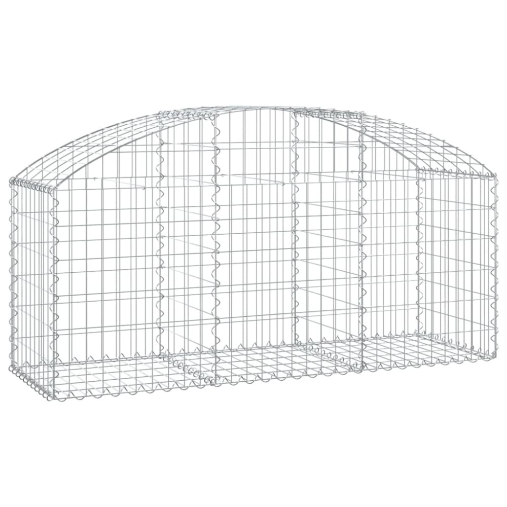 vidaXL Συρματοκιβώτιο Τοξωτό 150x50x60/80εκ. από Γαλβανισμένο Χάλυβα