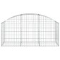 vidaXL Συρματοκιβώτιο Τοξωτό 150x50x60/80εκ. από Γαλβανισμένο Χάλυβα