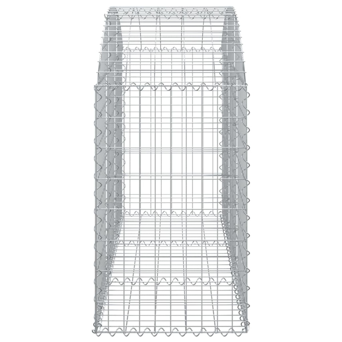 vidaXL Συρματοκιβώτιο Τοξωτό 150x50x80/100εκ. από Γαλβανισμένο Χάλυβα