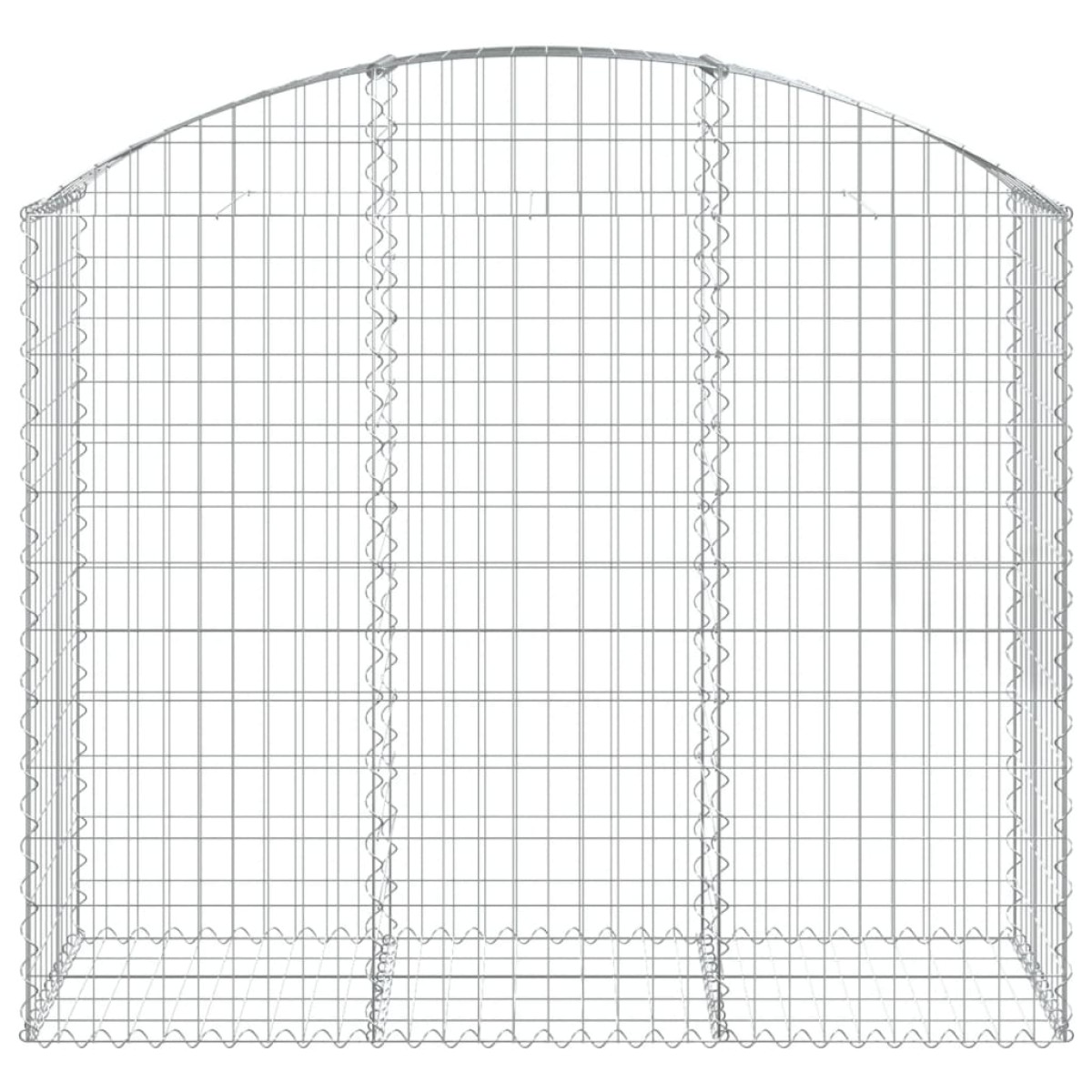 vidaXL Συρματοκιβώτιο Τοξωτό 150x50x120/140εκ. από Γαλβανισμένο Χάλυβα