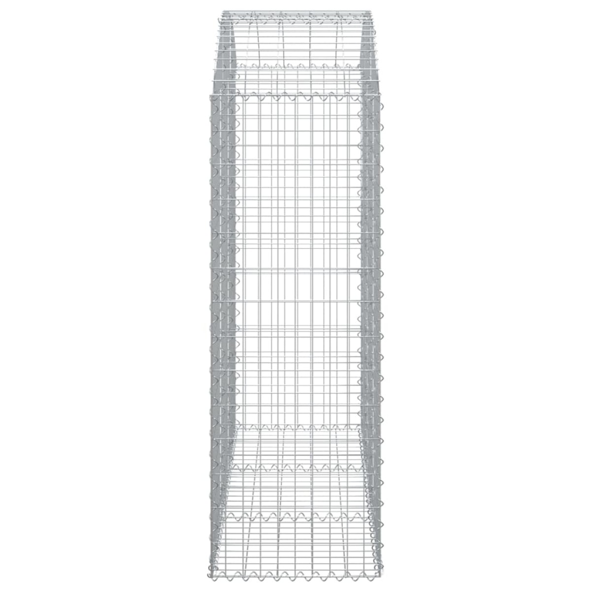 vidaXL Συρματοκιβώτιο Τοξωτό 150x50x140/160εκ. από Γαλβανισμένο Χάλυβα