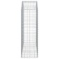 vidaXL Συρματοκιβώτιο Τοξωτό 150x50x140/160εκ. από Γαλβανισμένο Χάλυβα