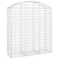 vidaXL Συρματοκιβώτιο Τοξωτό 150x50x160/180εκ. από Γαλβανισμένο Χάλυβα