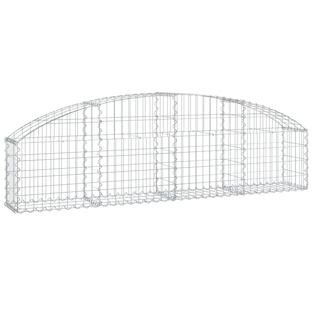 vidaXL Συρματοκιβώτιο Τοξωτό 200x30x40/60εκ. από Γαλβανισμένο Σίδερο