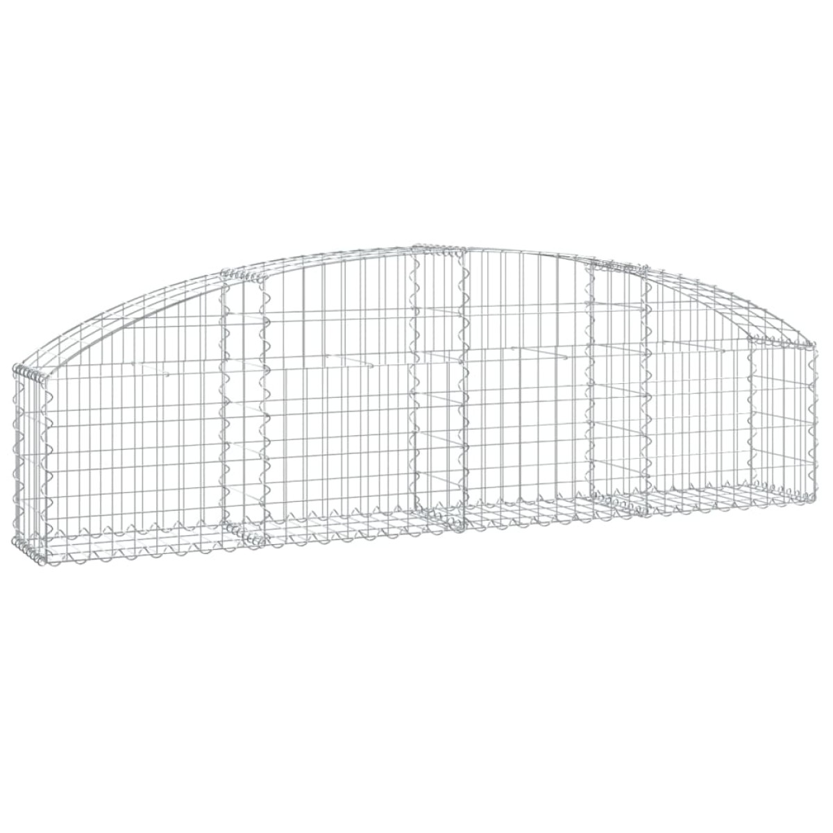 vidaXL Συρματοκιβώτιο Τοξωτό 200x30x40/60εκ. από Γαλβανισμένο Σίδερο