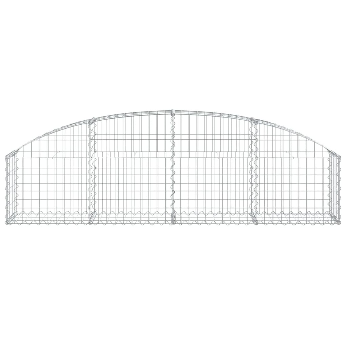 vidaXL Συρματοκιβώτιο Τοξωτό 200x30x40/60εκ. από Γαλβανισμένο Σίδερο