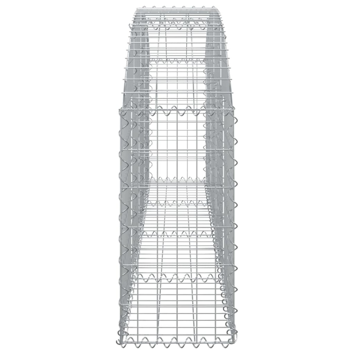 vidaXL Συρματοκιβώτιο Τοξωτό 200x30x60/80εκ. από Γαλβανισμένο Χάλυβα
