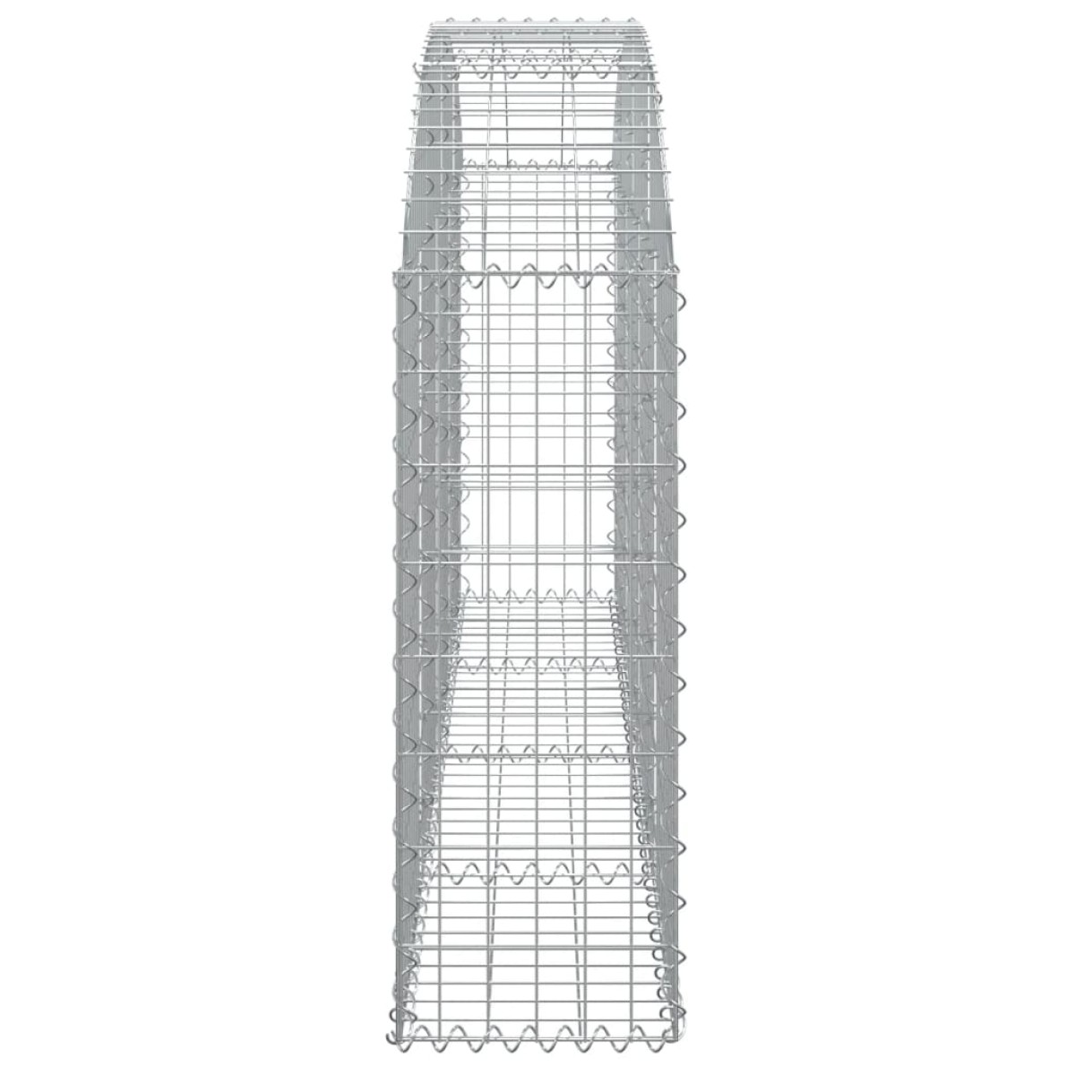 vidaXL Συρματοκιβώτιο Τοξωτό 200x30x80/100εκ. από Γαλβανισμένο Χάλυβα