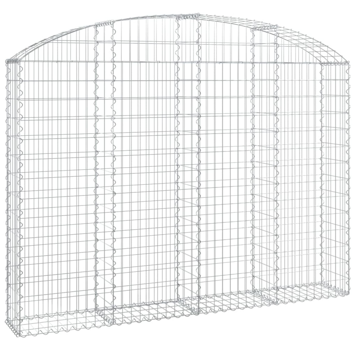 vidaXL Συρματοκιβώτιο Τοξωτό 200x30x140/160εκ. από Γαλβανισμένο Χάλυβα