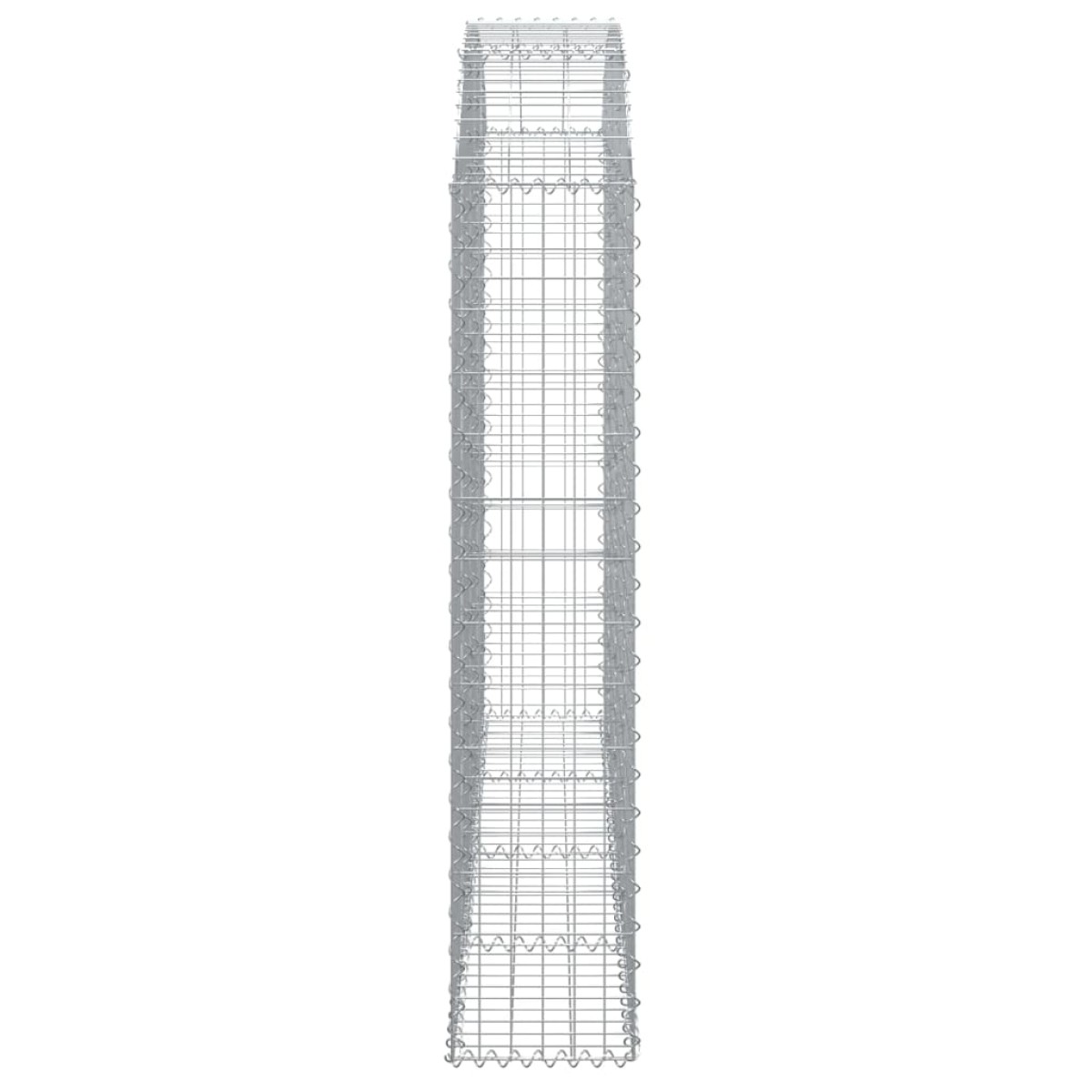 vidaXL Συρματοκιβώτιο Τοξωτό 200x30x140/160εκ. από Γαλβανισμένο Χάλυβα