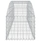 vidaXL Συρματοκιβώτιο Τοξωτό 200x50x40/60εκ. από Γαλβανισμένο Χάλυβα