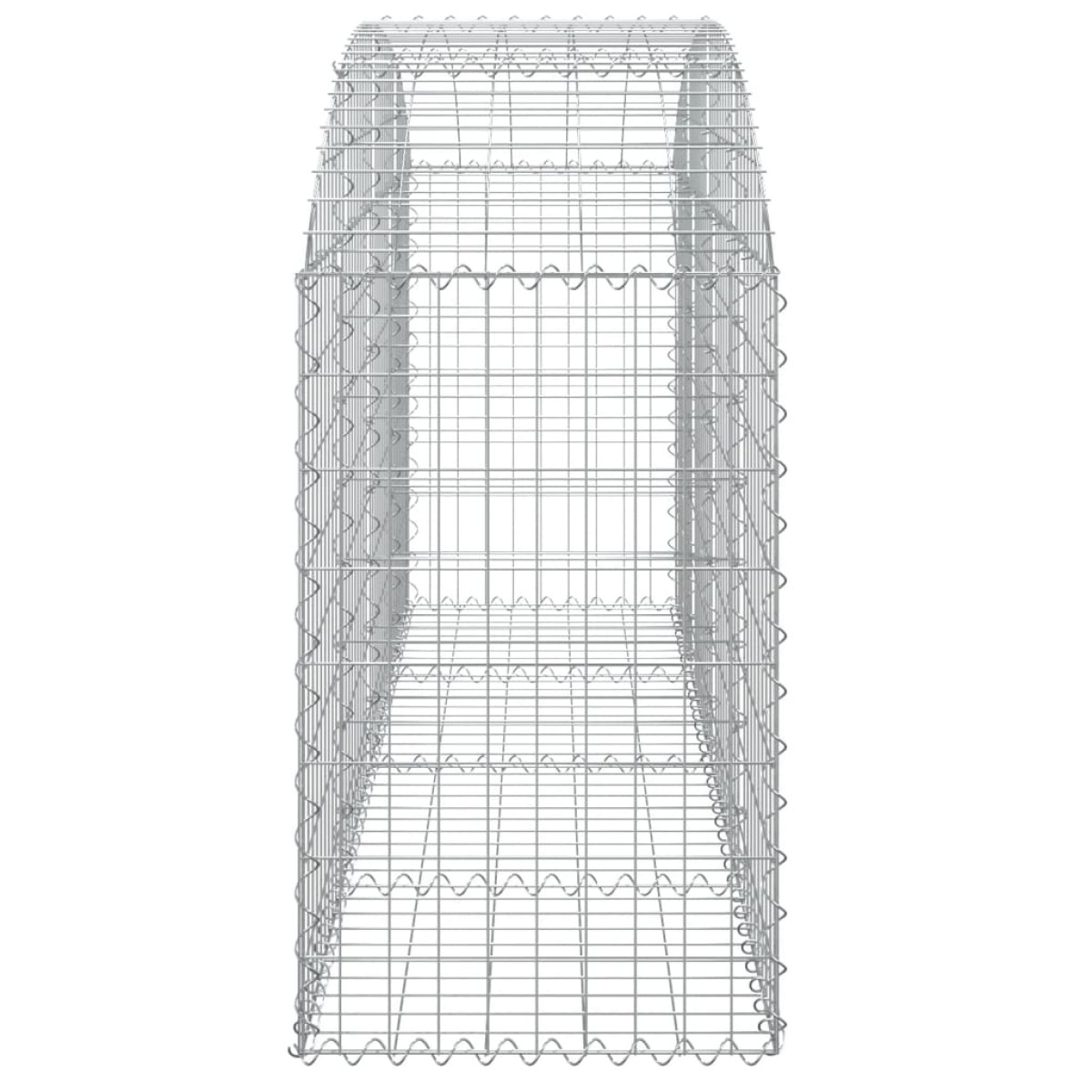 vidaXL Συρματοκιβώτιο Τοξωτό 200x50x80/100εκ. από Γαλβανισμένο Χάλυβα