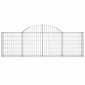 vidaXL Συρματοκιβώτιο Τοξωτό 200x30x60/80εκ. από Γαλβανισμένο Χάλυβα