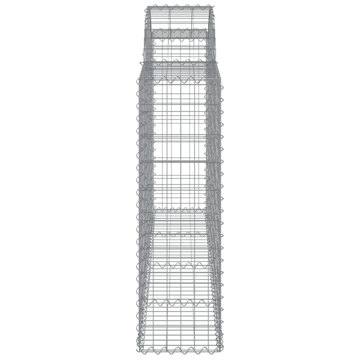 vidaXL Συρματοκιβώτιο Τοξωτό 200x30x100/120εκ. από Γαλβανισμένο Χάλυβα