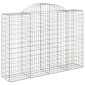 vidaXL Συρματοκιβώτιο Τοξωτό 200x50x140/160εκ. από Γαλβανισμένο Χάλυβα