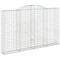 vidaXL Συρματοκιβώτιο Τοξωτό 300x30x180/200εκ. από Γαλβανισμένο Χάλυβα