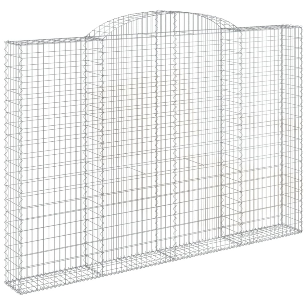 vidaXL Συρματοκιβώτιο Τοξωτό 300x30x200/220εκ. από Γαλβανισμένο Χάλυβα