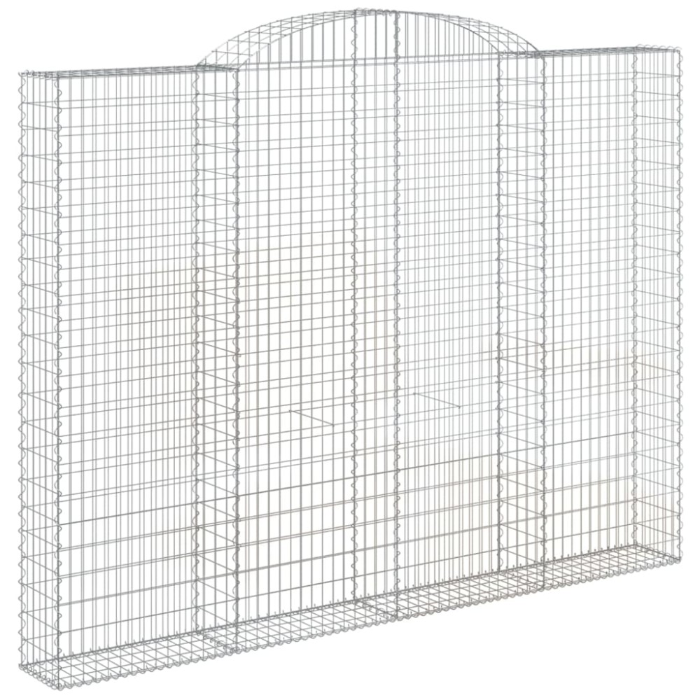 vidaXL Συρματοκιβώτιο Τοξωτό 300x30x220/240εκ. από Γαλβανισμένο Χάλυβα