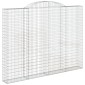vidaXL Συρματοκιβώτιο Τοξωτό 300x30x220/240εκ. από Γαλβανισμένο Χάλυβα