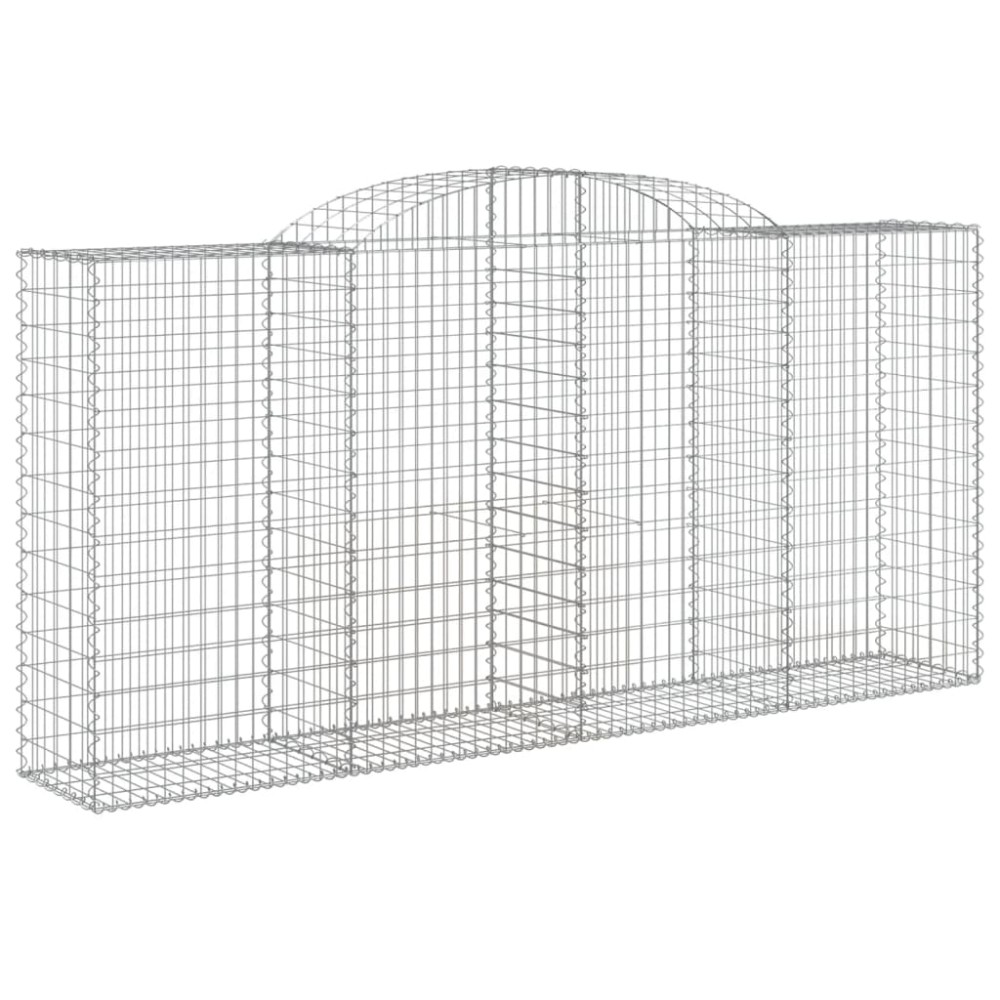 vidaXL Συρματοκιβώτιο Τοξωτό 300x50x140/160εκ. από Γαλβανισμένο Χάλυβα