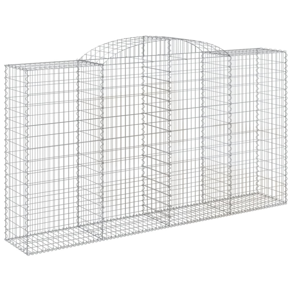 vidaXL Συρματοκιβώτιο Τοξωτό 300x50x160/180εκ. από Γαλβανισμένο Χάλυβα