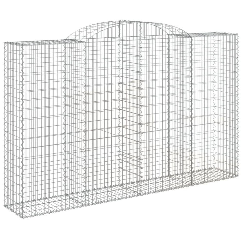vidaXL Συρματοκιβώτιο Τοξωτό 300x50x180/200εκ. από Γαλβανισμένο Χάλυβα