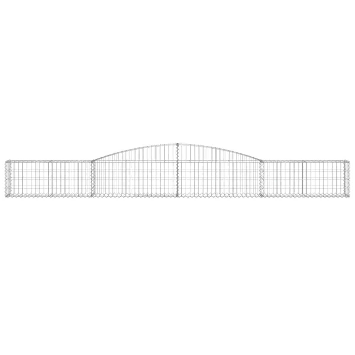 vidaXL Συρματοκιβώτιο Τοξωτό 400x30x40/60εκ. από Γαλβανισμένο Χάλυβα