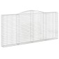 vidaXL Συρματοκιβώτιο Τοξωτό 400x30x180/200εκ. από Γαλβανισμένο Χάλυβα