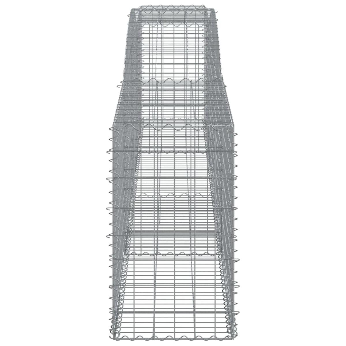 vidaXL Συρματοκιβώτιο Τοξωτό 400x50x80/100εκ. από Γαλβανισμένο Χάλυβα