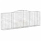 vidaXL Συρματοκιβώτιο Τοξωτό 400x50x140/160εκ. από Γαλβανισμένο Χάλυβα