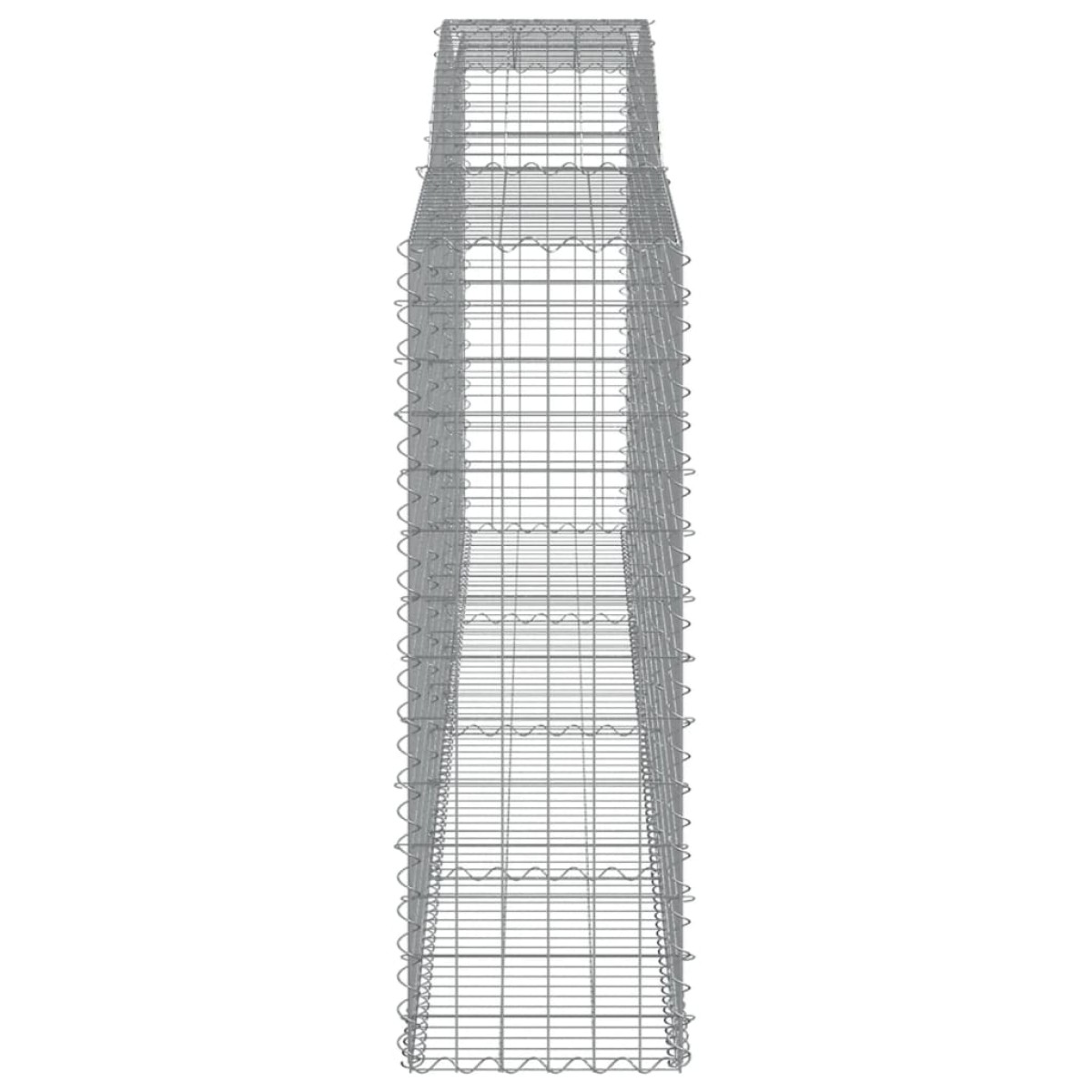 vidaXL Συρματοκιβώτιο Τοξωτό 400x50x140/160εκ. από Γαλβανισμένο Χάλυβα