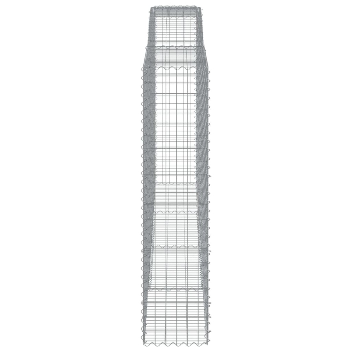 vidaXL Συρματοκιβώτιο Τοξωτό 400x50x200/220εκ. από Γαλβανισμένο Χάλυβα
