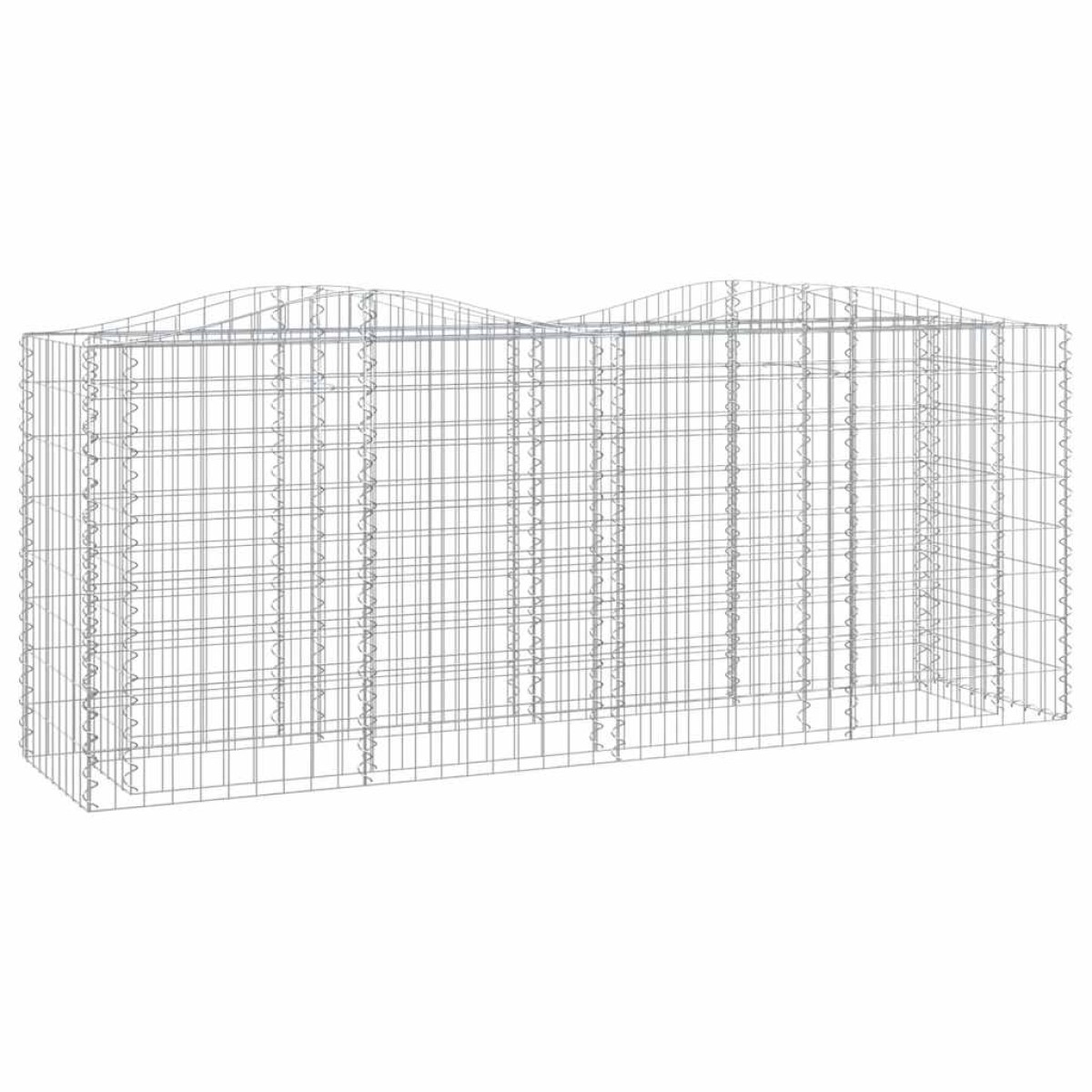 vidaXL Συρματοκιβώτιο Τοξωτό 200x50x100 εκ. από Γαλβανισμένο Σίδερο