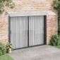 vidaXL Στέγαστρο Πόρτας Γκρι & Διαφανές 350 x 80 εκ. από Πολυκαρβονικό