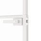vidaXL Εσωτερική Πόρτα Λευκή 83x201,5 εκ. Ψημένο Γυαλί&Λεπτό Αλουμίνιο