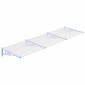 vidaXL Στέγαστρο Πόρτας Γκρι & Διαφανές 297,5x90 εκ από Πολυκαρβονικό