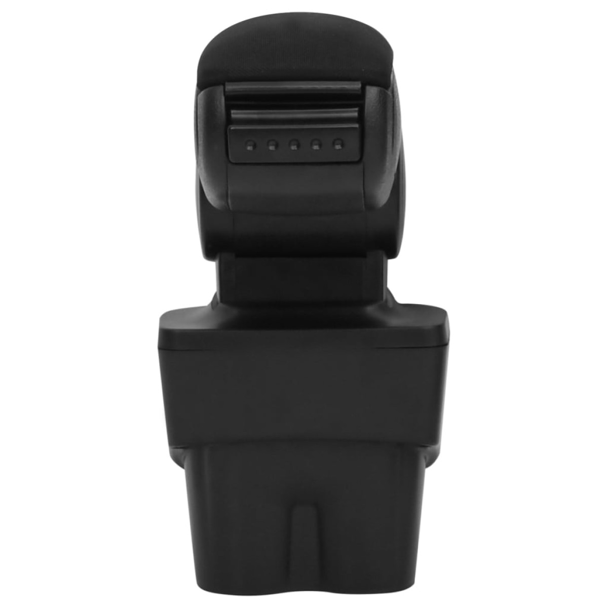 vidaXL Τεμπέλης Αυτοκινήτου Μαύρος 17 x 32 x (35,5-52) εκ. από ABS