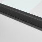 vidaXL Εσωτερική Πόρτα Μαύρη 76x201,5 εκ. Ψημένο Γυαλί και Αλουμίνιο