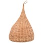 vidaXL Σπίτι Γάτας Teepee με Μαξιλάρι 40x60 εκ. από Φυσικό Ξύλο Ιτιάς