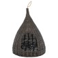 vidaXL Σπίτι Γάτας Teepee με Μαξιλάρι Γκρι 40x60 εκ. Φυσικό Ξύλο Ιτιάς